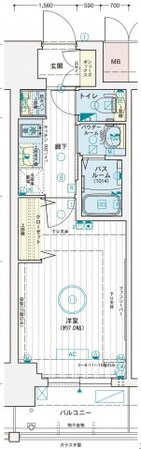 エステムコート広島国泰寺の物件間取画像